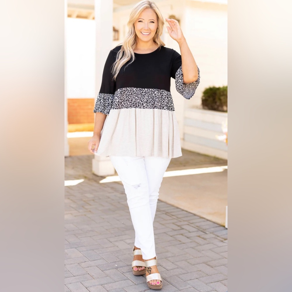 What's Your Truth Top, Black